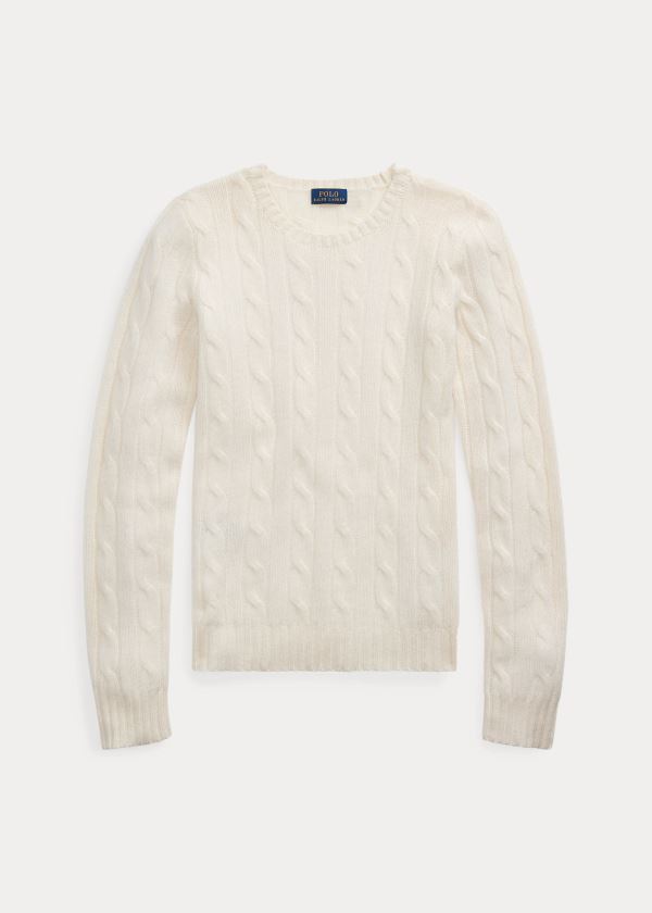 Suéter Polo Ralph Lauren Cable-Knit Cashmere Mulher 12645-ZJQT